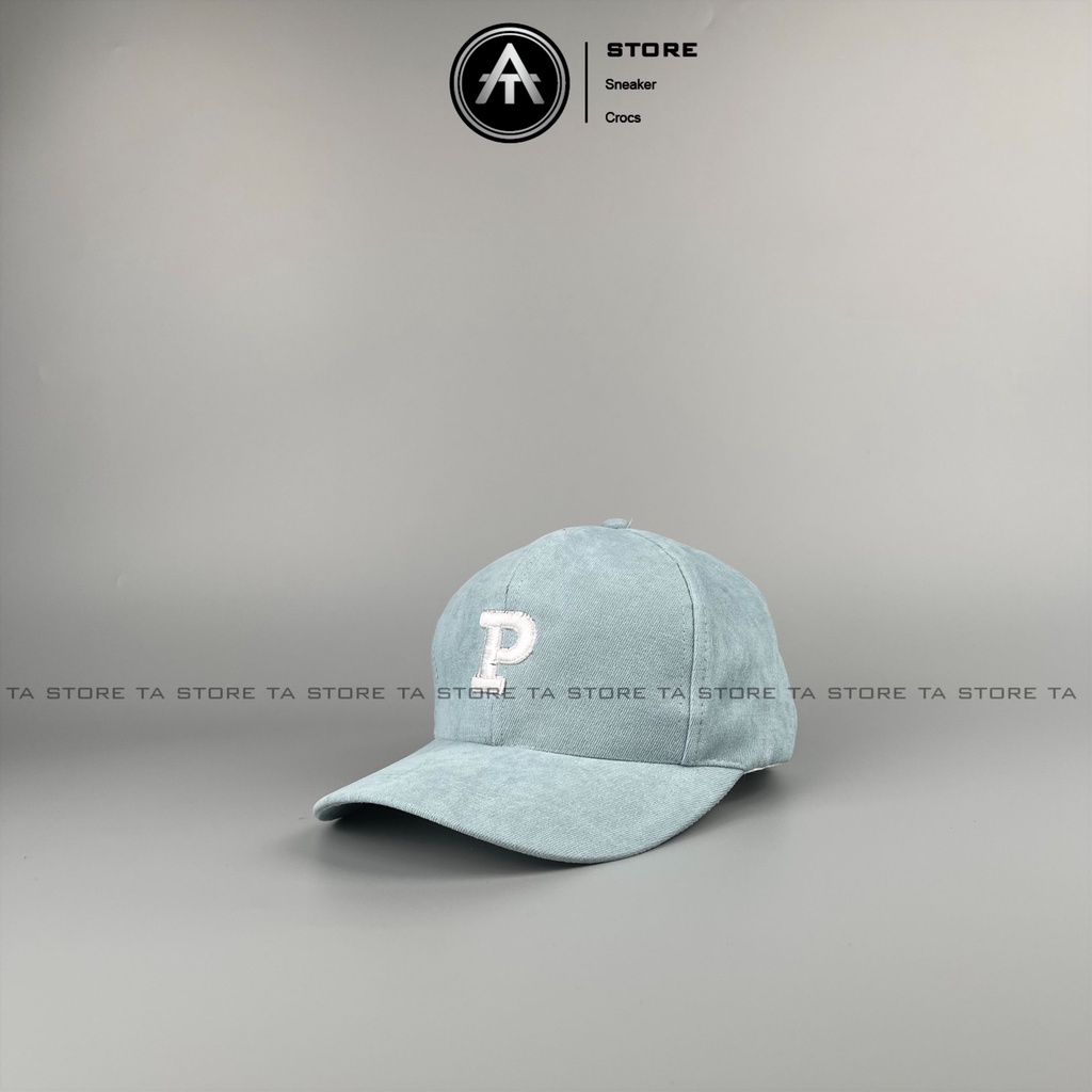 Mũ lưỡi trai P thêu Ta Store thời trang, phong cách nón kết nữ Hàn Quốc cao cấp