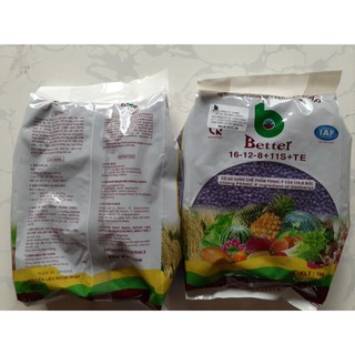 Phân bón  NPK cao cấp - Better - 16-12-8+11S+TE