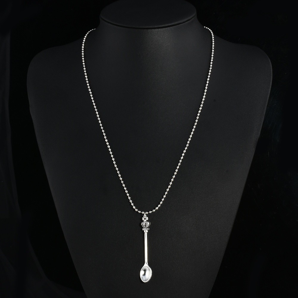 ALICE vòng cổ Hợp Kim Mặt Hình Muỗng Phong Cách Vintage