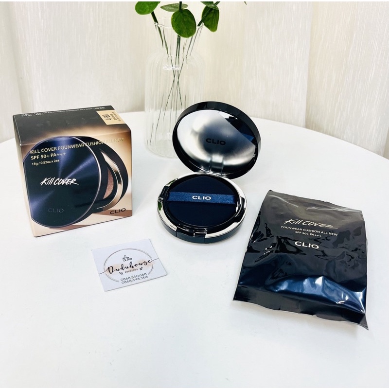 Phấn nước Clio Kill Cover Founwear Cushion All New SPF 50+ Kèm lõi phụ