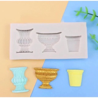 Khuôn bình hoa silicon tạo hình bánh tt hiện đại