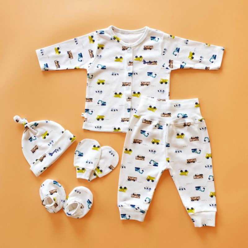 Set sơ sinh full phụ kiện( mũ, bao tay, bao chân)Bunny