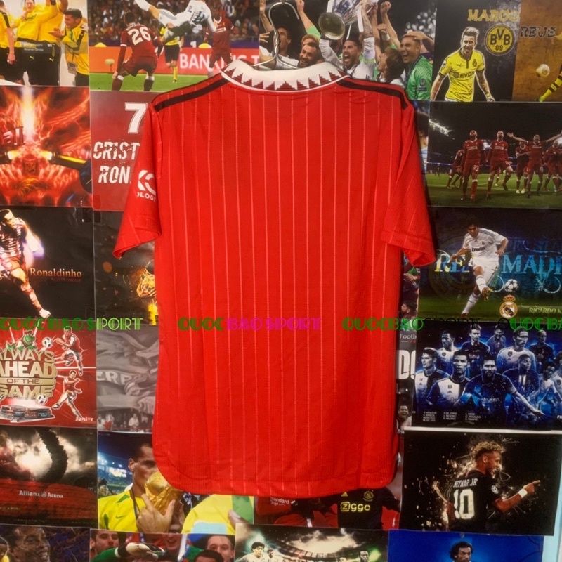 ManU  đỏ sân mùa giải 22/23-Bộ áo bóng đá bản Fan vải Thái cao cấp