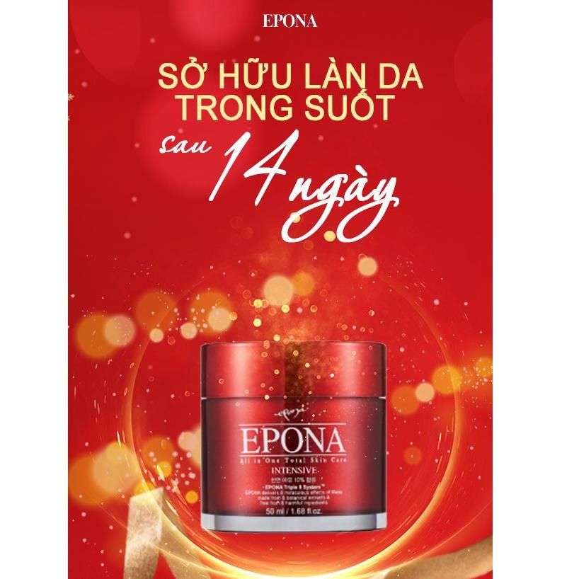 Kem Dưỡng Da Đa Năng Epona All In One Total Skin Care Intensive Chống Lão Hóa, Dưỡng Sáng Da Chiết Xuất Dầu Ngựa  50ml