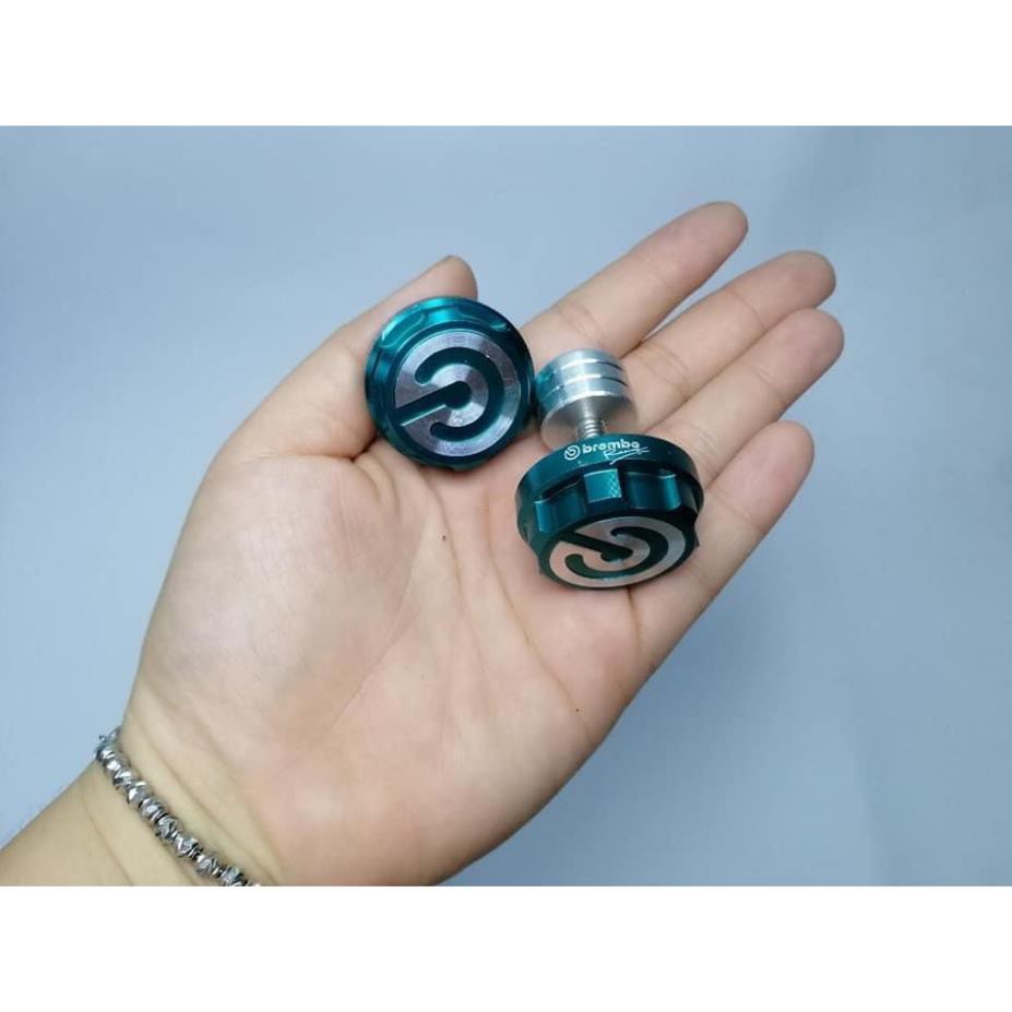 Gù tay lái nhôm BRC màu xanh (giá 1 cặp kèm phụ kiện giữ gù)