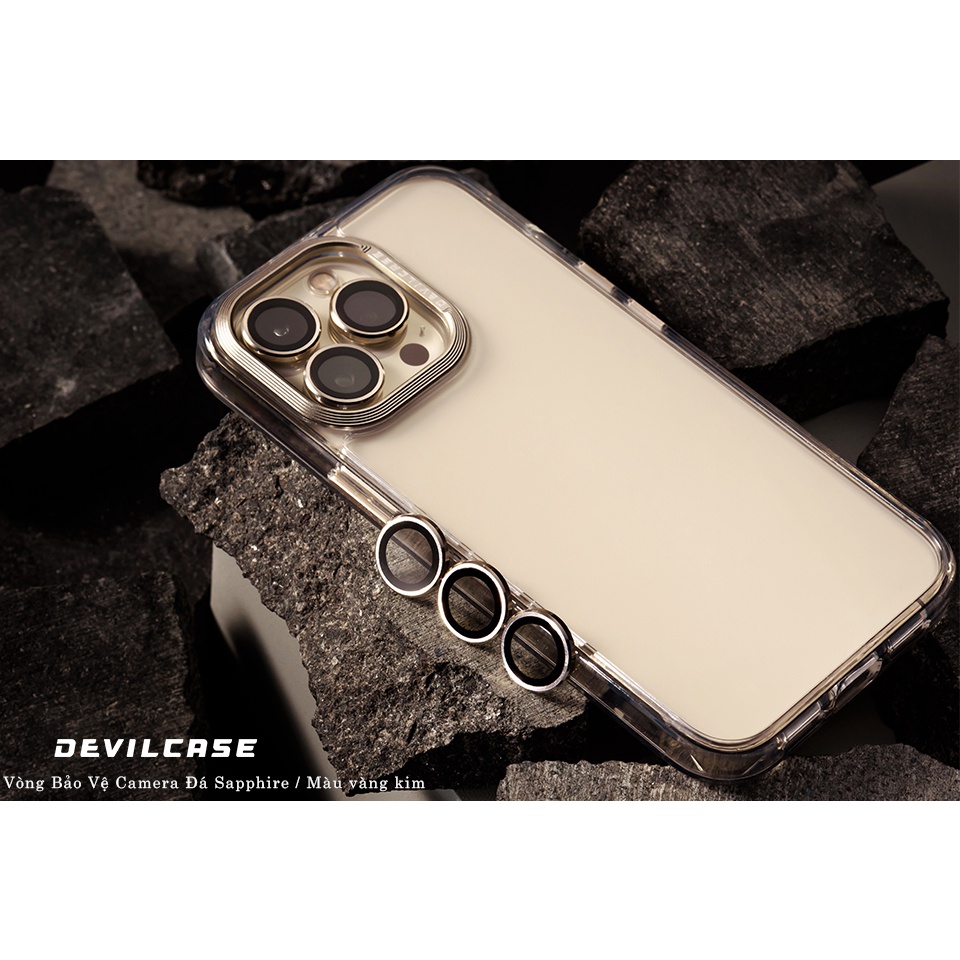 Miếng dán bảo vệ Camera từ đá Sapphire và inox dành cho lP14/lP 13 - Chính hãng cao cấp