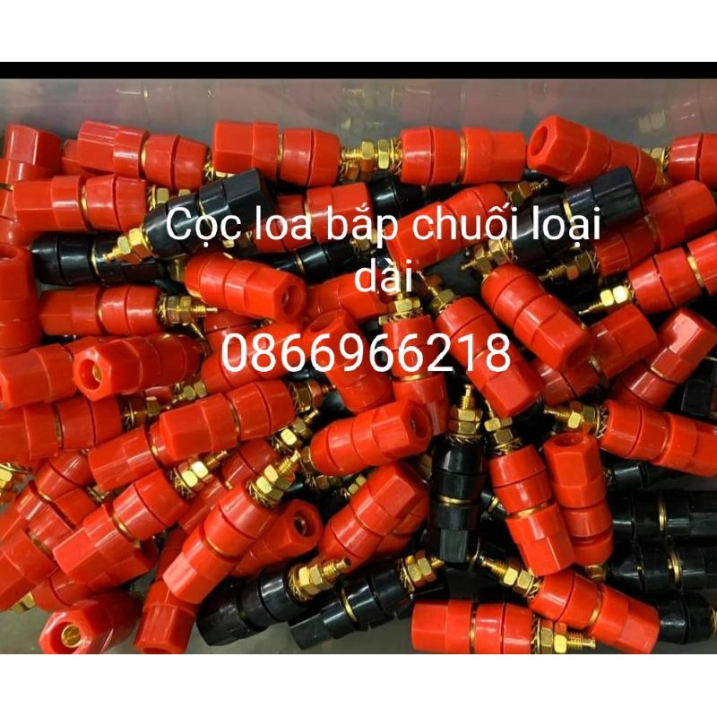Đầu đấu Cọc loa Jack bắp chuối dài giá 1 đôi.