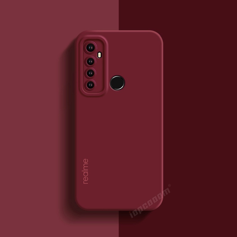 Ôp Điện Thoại Silicon Dẻo Màu Trơn Cho realme 5i 5s 5 6i 9i 9 pro plus c3 c31 c35 c21y c25y c25 c12 Ốp