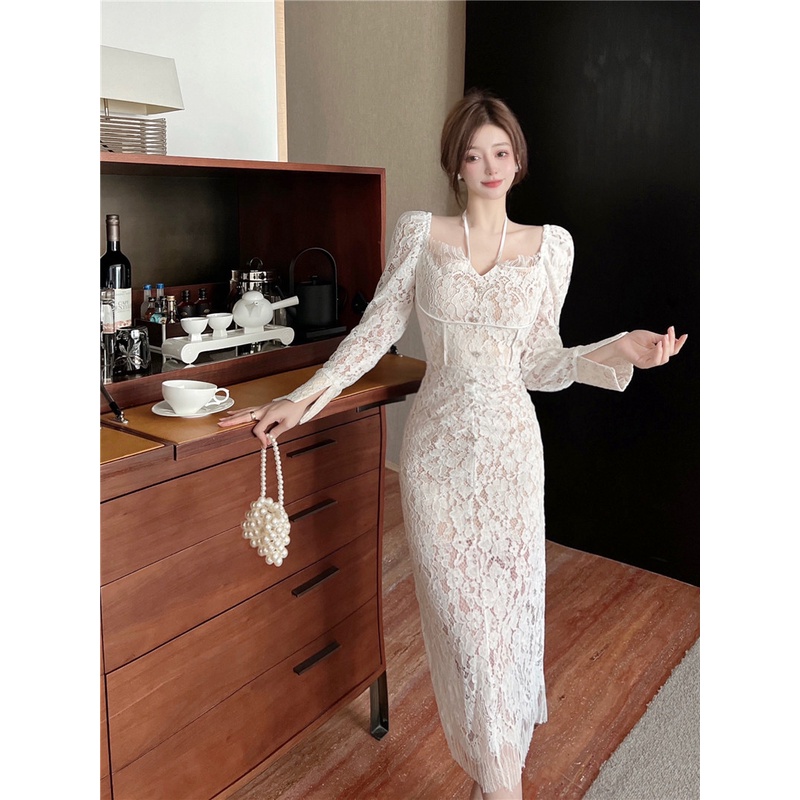 Áo Thun Tay Dài Một Bên Cổ Cao Vừa Vặn Ôm Dáng Gợi Cảm Phong Cách Hàn Quốc