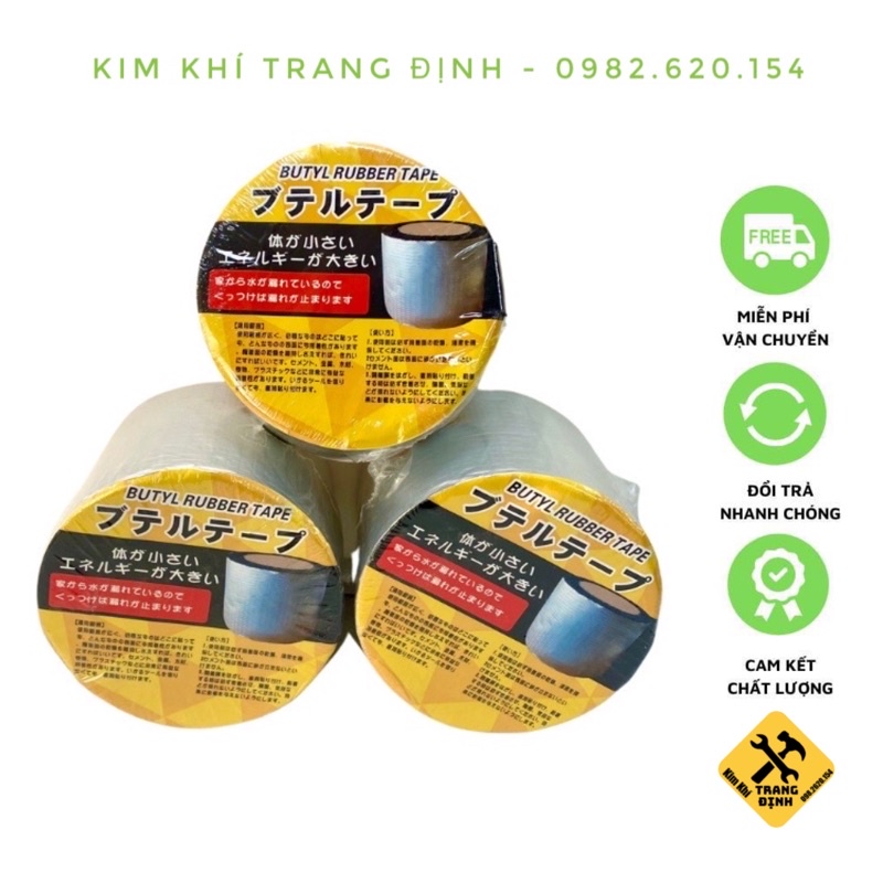 Băng keo chống thấm dột khổ 50mm cuộn 5m WATERPROOF
