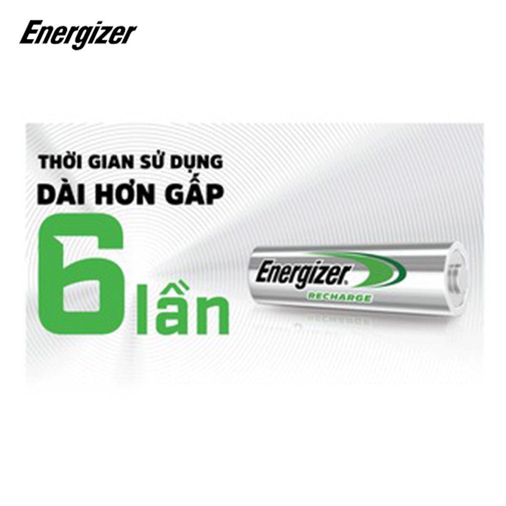 MÁY SẠC PIN ENERGIZER CH2PC3 MINI -Có 2 cổng sạc AA-AAA, kèm 2 viên pin sạc AAA 700mAh - Bảo hành 30 ngày, 1 đổi 1