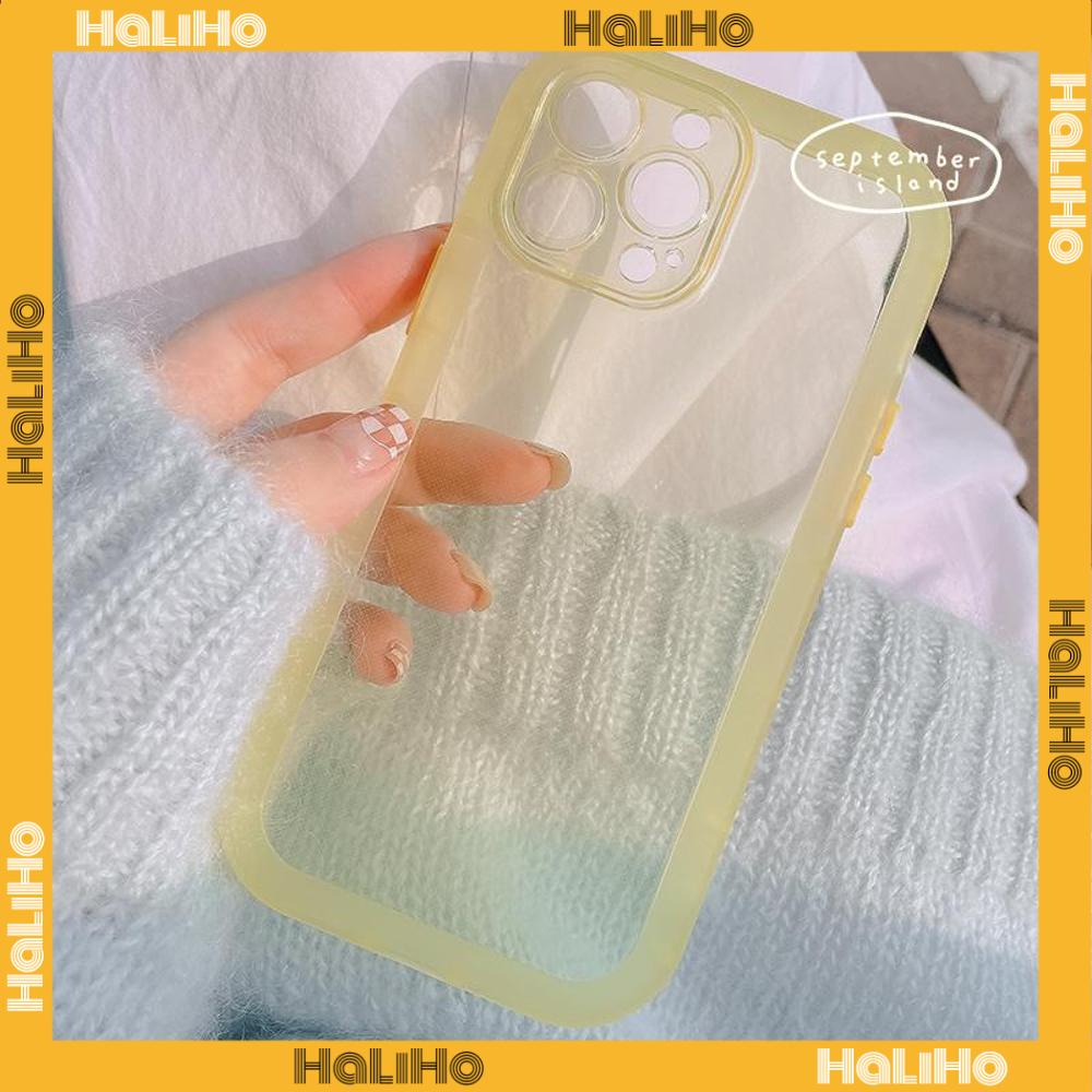 iPhone Case Silicone Soft Case TPU Clear Case Fluorescent Color Airbag Shockproof Protection Camera Purple Pink Blue For iPhone 13 Pro Max iPhone 12 Pro Max iPhone 11 iPhone 7 Plus