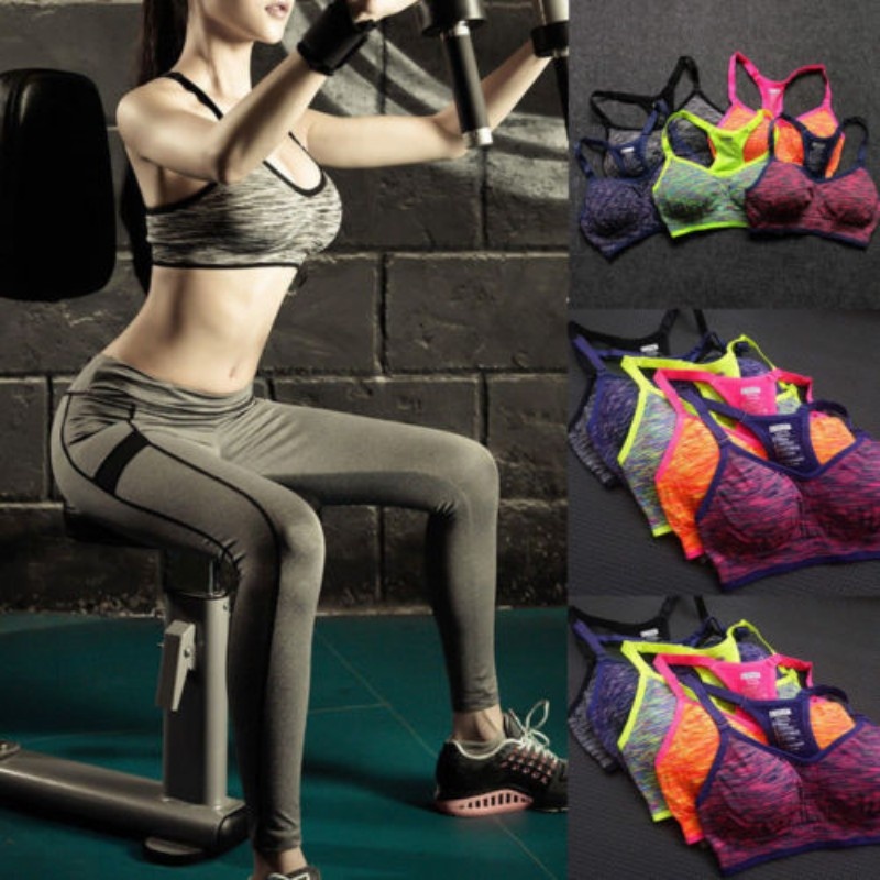 Áo ngực thể thao yoga gym có đệm nâng ngực chống va đập dành cho nữ