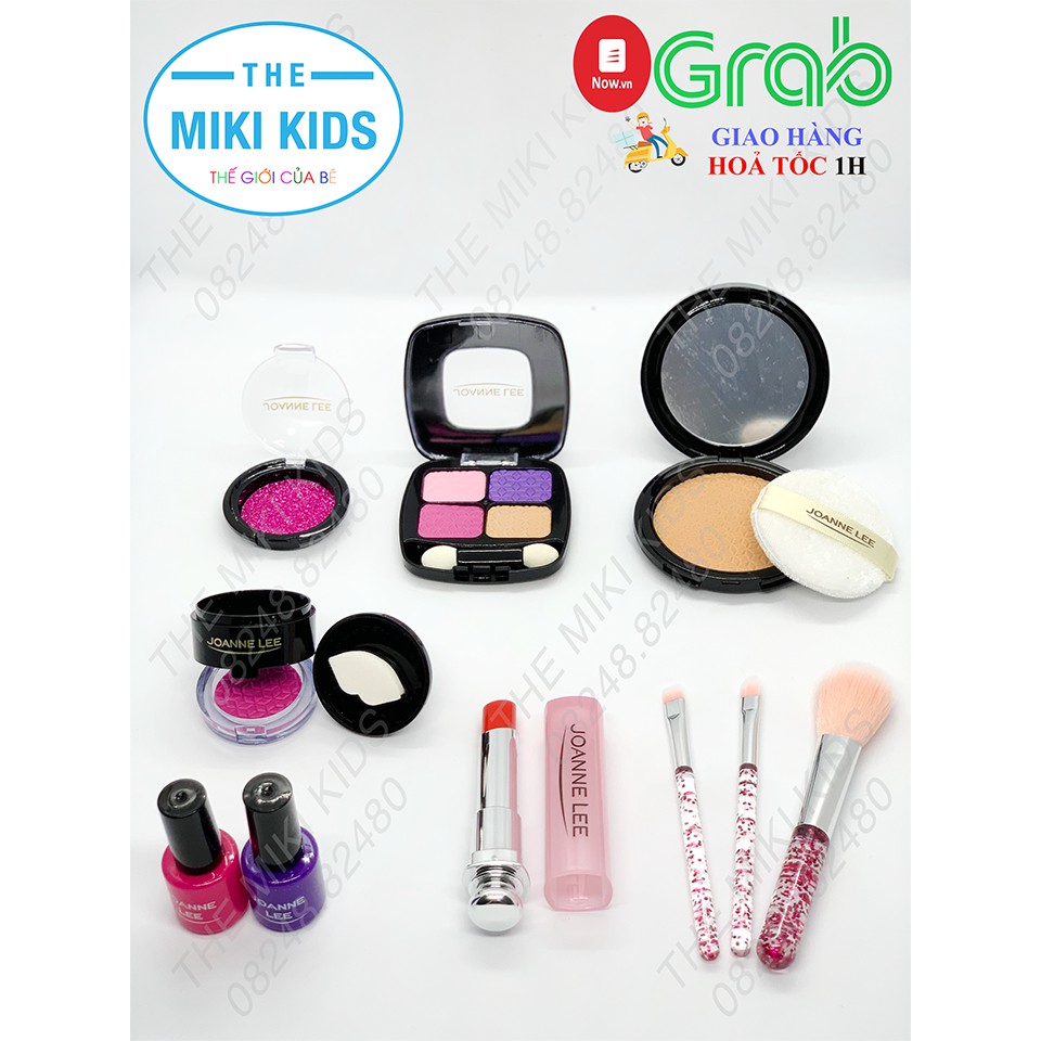 Bộ đồ chơi trang điểm make up giống thật dành cho bé, sản phẩm thế hệ mới, an toàn cho da của bé - The miki kids