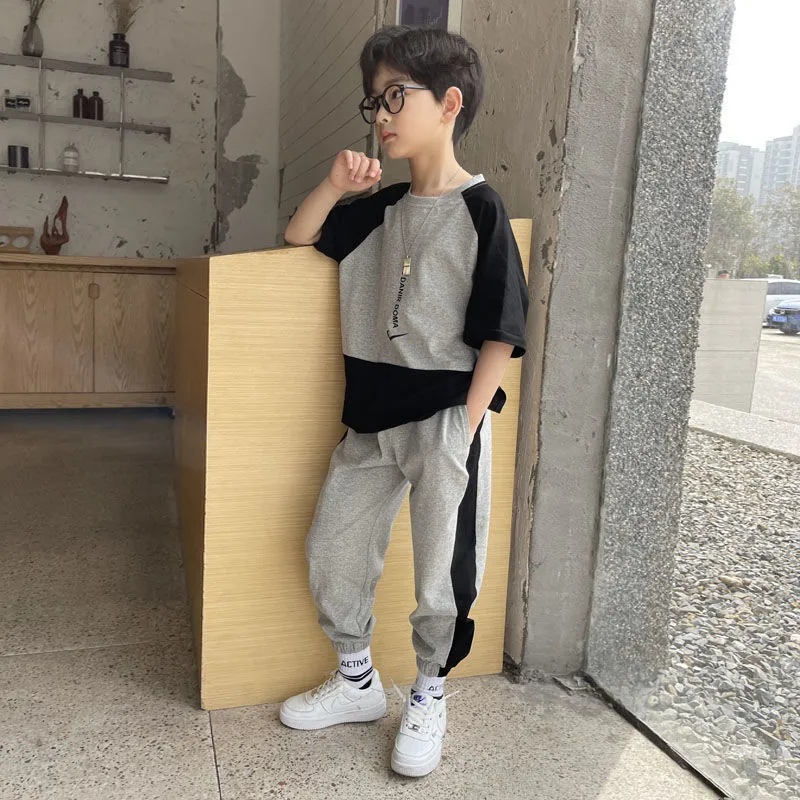 Set 2 Món Áo Thun + Quần Short Thời Trang Cho Bé Trai Từ 3-4 - 5-6 - 7-8 - 9-10 - 11-12 - 13-14 - 15 Tuổi
