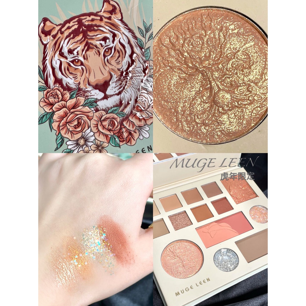 Phấn Mắt Muge Leen Ánh Nhũ Lấp Lánh Chống Thấm Nước Lâu Trôi