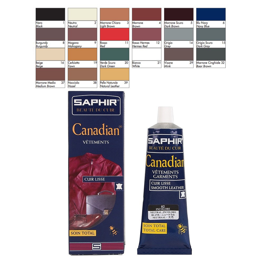 Xi đánh áo da Saphir Canadian Pháp dưỡng và phục hồi màu da