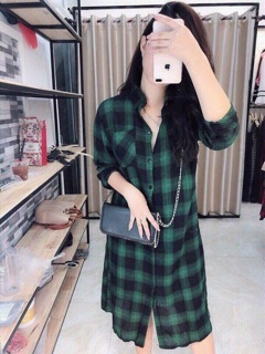 Váy sơ mi kẻ