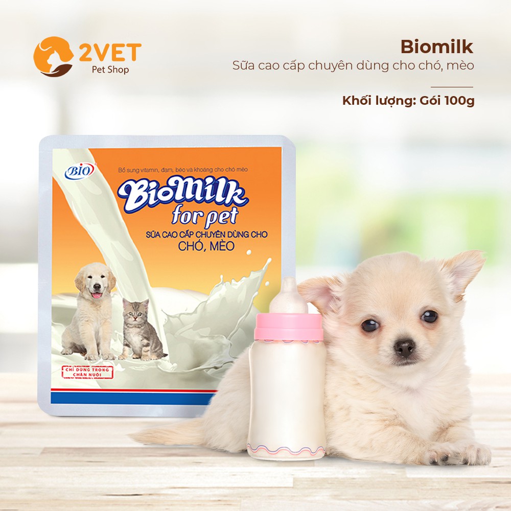 Sữa Bột Bio Milk - Sữa Dành Cho Chó Mèo - Thực Phẩm - Thức Ăn Cho Vật Nuôi -  Sữa Bột Dinh Dưỡng