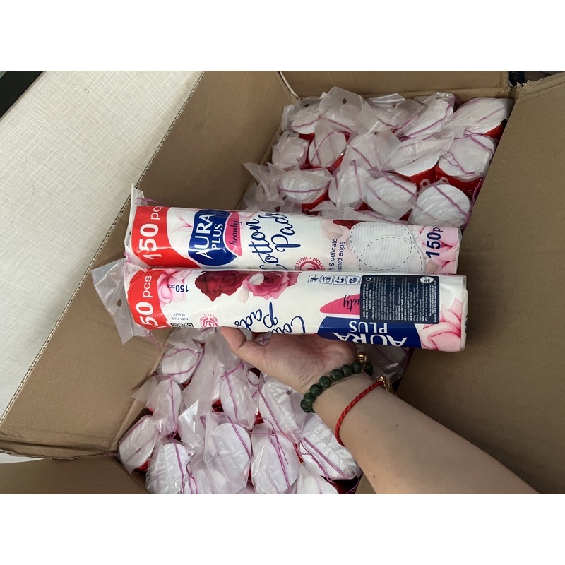 1 cây 150 bông tẩy trang AUra