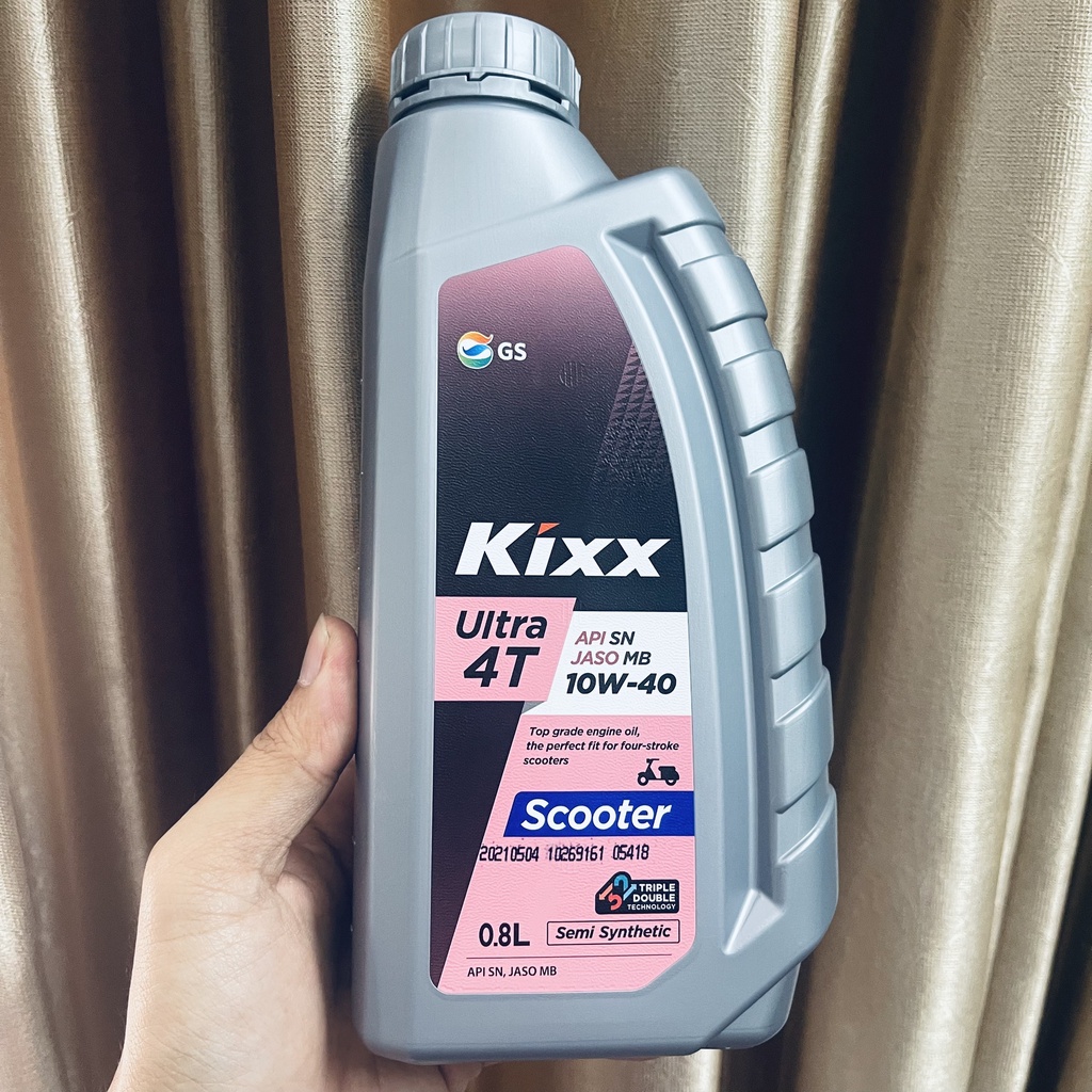 Nhớt Tổng Hợp Xe Tay ga Kixx Ultra 4T Scooter 10w40 800ml + Nhớt Lap Motul