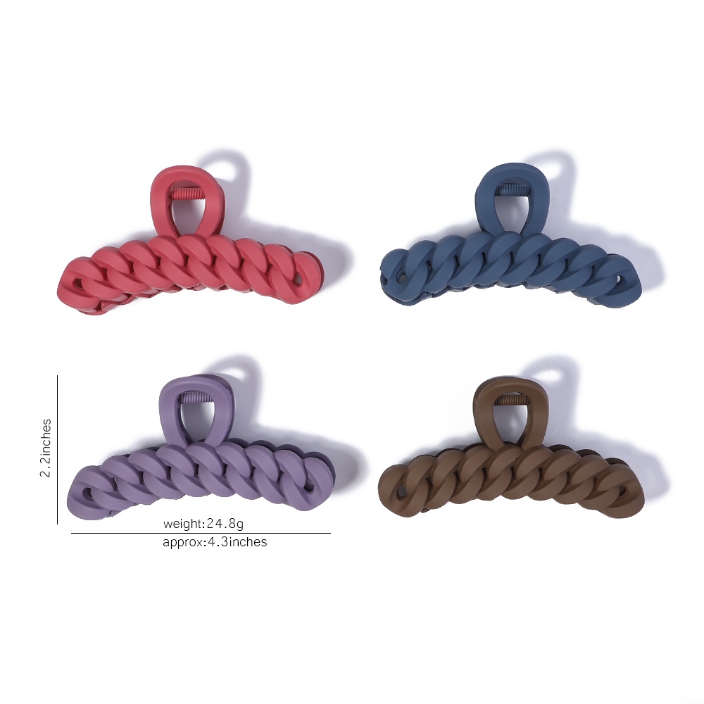 Kẹp tóc RAINBOW BOWS nhựa acrylic nhám phong cách Hàn Quốc dành cho nữ