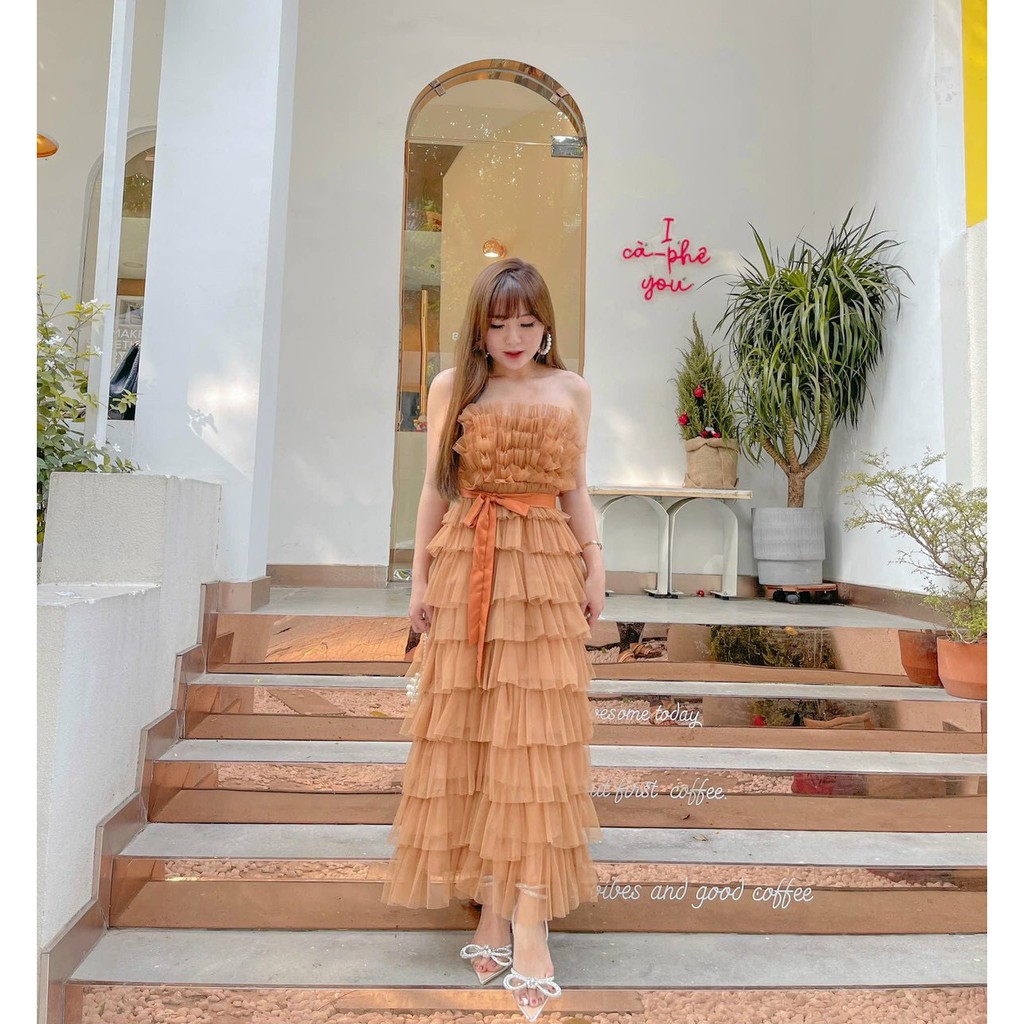 [Mã WASTGO hoàn 10% xu đơn 99k] Đầm dự tiêc sang chảnh xếp tầng Verosa Dress | BigBuy360 - bigbuy360.vn