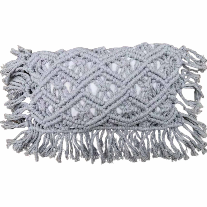 Gối Cotton Dệt Tay Phối Tua Rua Dùng Làm Phụ Kiện Chụp Ảnh Cho Bé Sơ Sinh