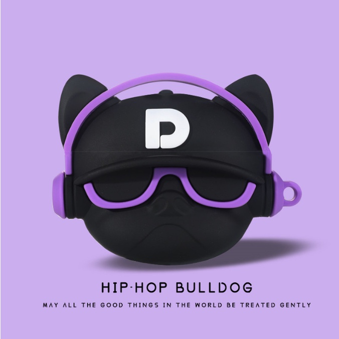 Vỏ đựng case CASE AIRPODS 3/2/1/Pro bảo vệ tai nghe không dây bluetooth,hình Chó HIPHOP - Jerry Shop