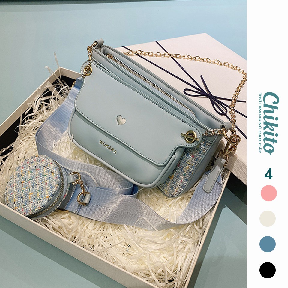 CHIKITO | ⚡ ẢNH THẬT - LOẠI 1 Set Túi Xách 3 Món Siêu Hot - TÚI XÁCH NỮ ĐEO CHÉO KIỂU PED RO