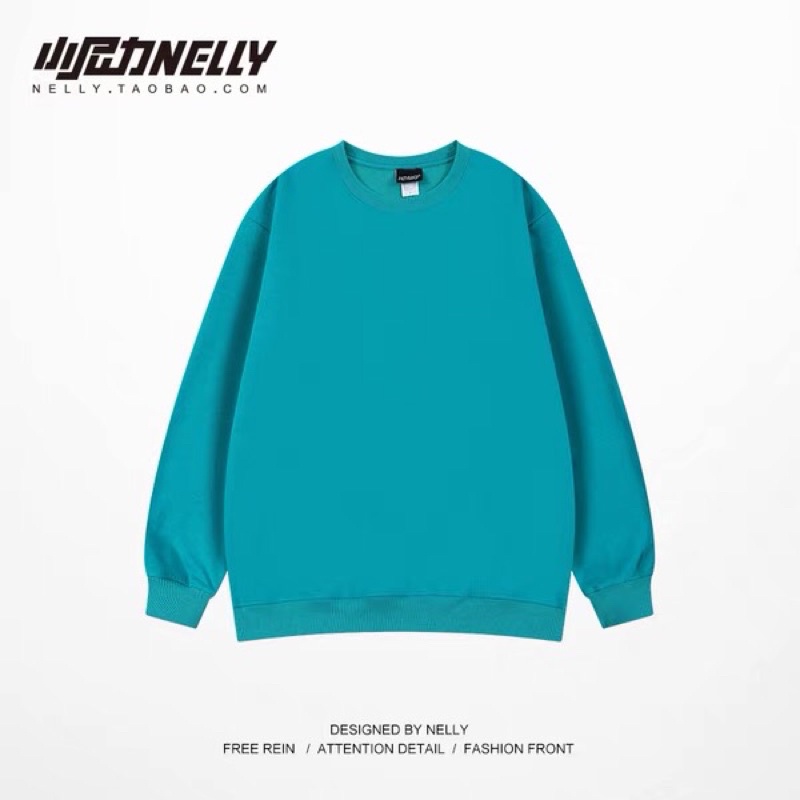 Áo sweater nelly heybig nỉ lót lông sale (có sẵn) justa lazy