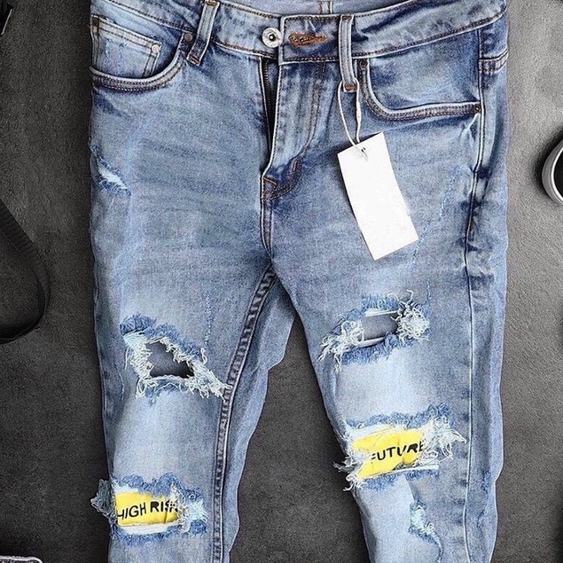 Quần jean nam rách cao cấp-chất bò co dãn 4 chiều-from chuẫn thời trang Lady-Hn Store88 q10