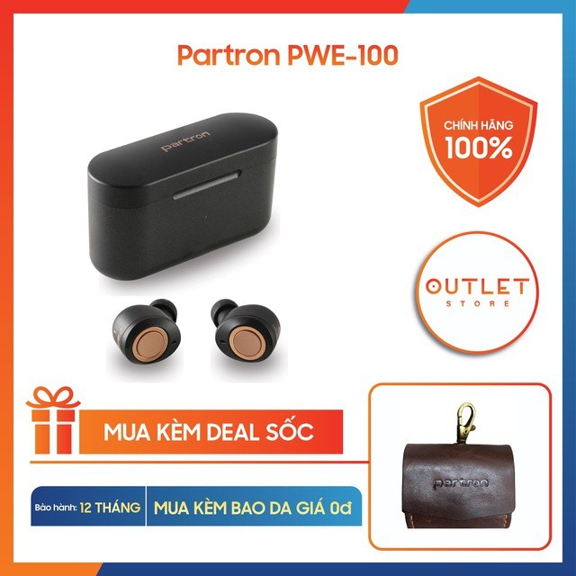 [Mã SKAMPUSHA8 giảm 8% đơn 300K] Tai Nghe Bluetooth True Wireless Partron PWE-100, tai nghe không dây, âm thanh chi tiết