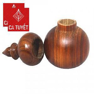 Hộp Đựng Tăm Hồ Lô Gỗ Hương Tiện Nuyên Khối