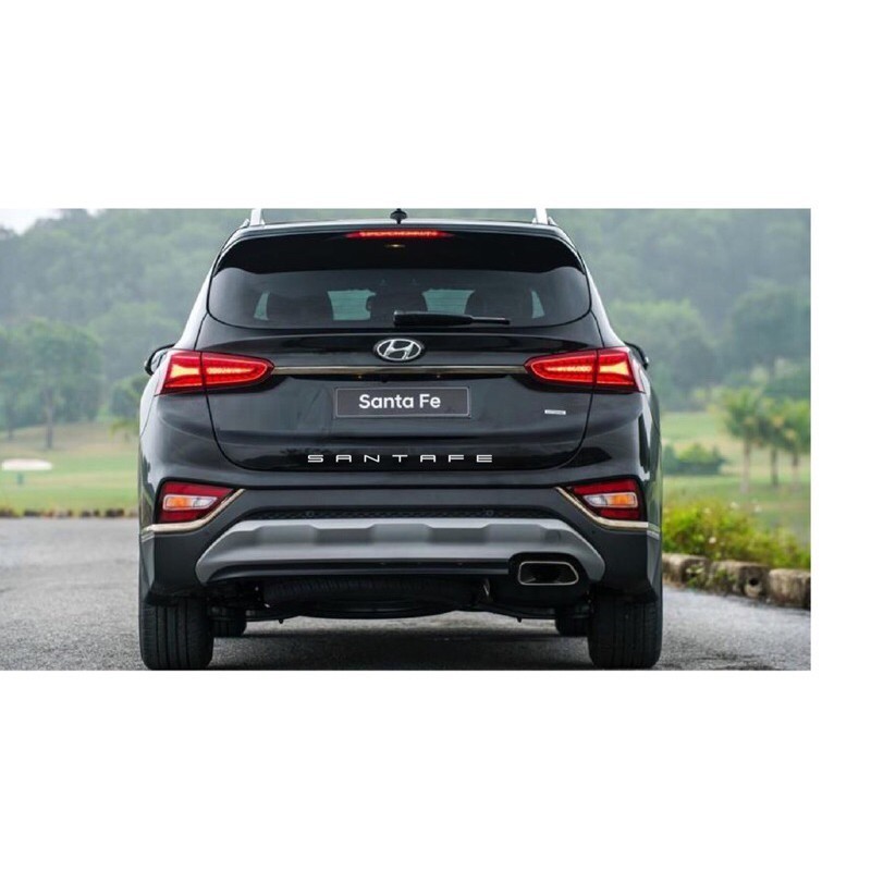 Tem Logo Chữ Nổi SANTAFE Dán Đuôi Xe