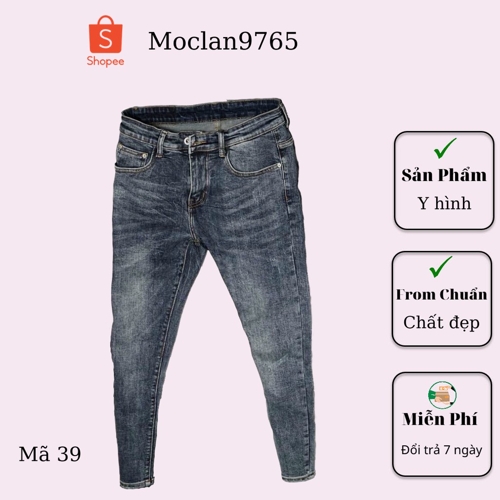 Quần jean nam cao cấp, chất liệu bò ( jean ) mềm mịn, from chuẩn, có nhiều mẫu đi kèm Moclan32
