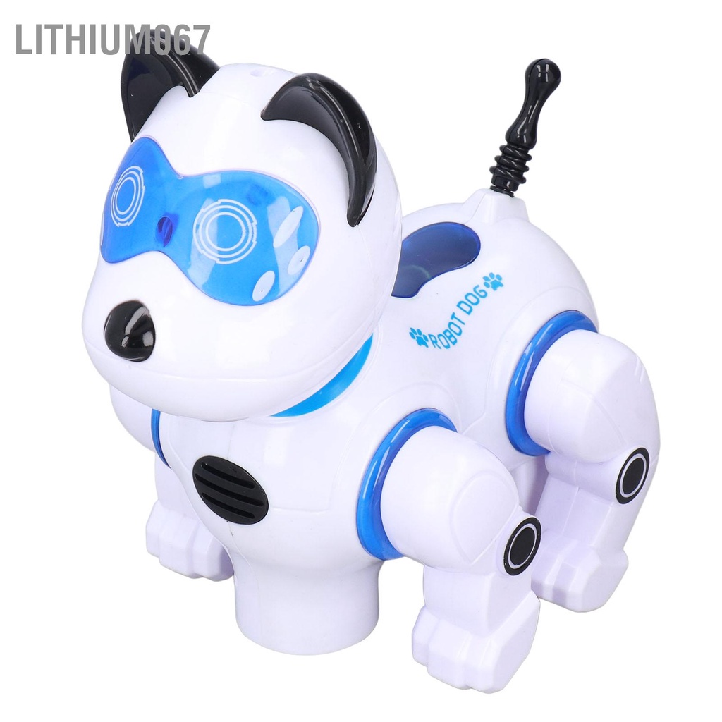 Lithium067 Chú chó rô bốt thông minh Điều khiển từ xa Nhạc nhẹ mát mẻ Đồ chơi điện tử cho thú cưng Món quà hoàn hảo trẻ em