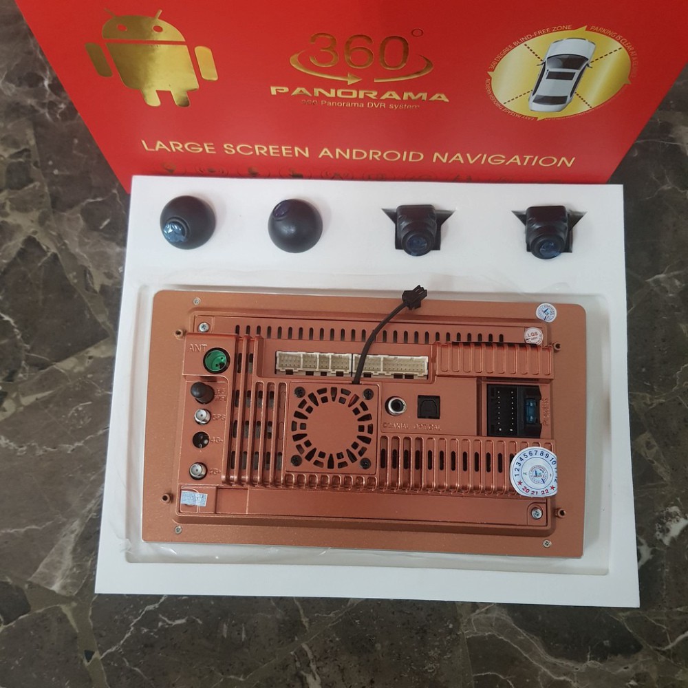 Sản Phẩm Bộ kết hợp màn hình DVD Android và Camera hành trình 360 độ cao cấp 2 trong 1 dùng cho xe ô tô .