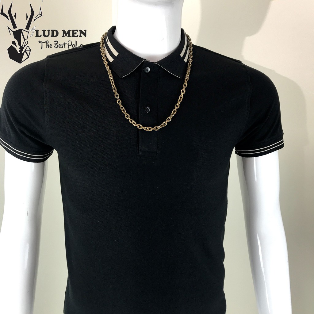 Áo thun nam có cổ Lud.men áo polo kháng khuẩn basic trẻ trung