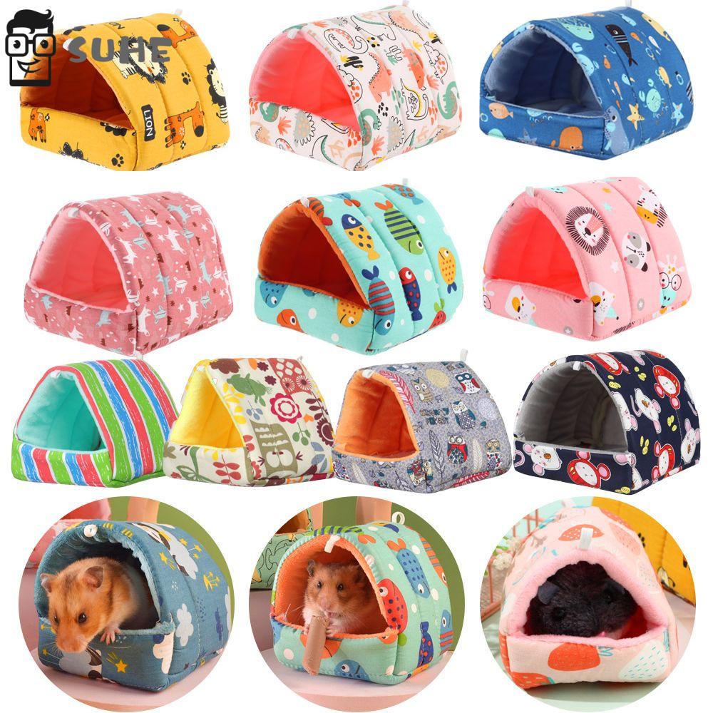 Giường Ngủ Mini Mềm Mại Giữ Ấm Thoải Mái Nhiều Màu Sắc Cho Thú Cưng/Sóc/Sóc