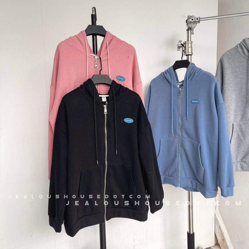 Áo hoodie zip logo UNIFOND 5639 | BigBuy360 - bigbuy360.vn