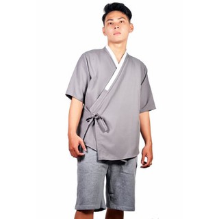 Áo kiểu YUKATA KIMO JAPANSTYLE màu xám
