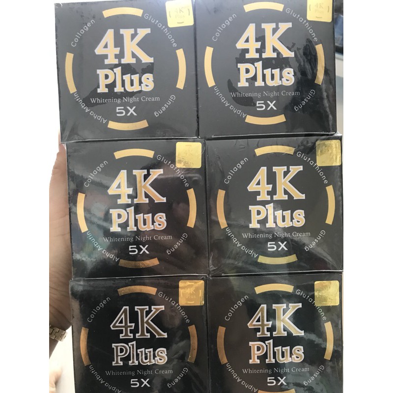 Kem 4K plus Thái Lan mẫu mới 5x có tem góc ( logo dưới đáy hộp)