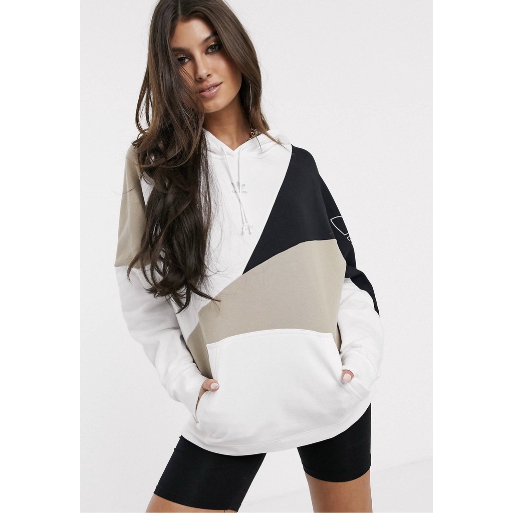 (HÀNG XUẤT XỊN) Áo Hoodie das phối màu 1434 COLORBLOCK HOODIE Made in Cam//bo//dia full-tag-code  SIZE S M L