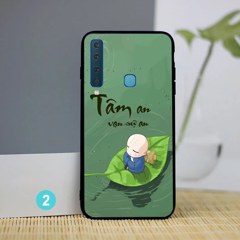 Ốp Samsung Galaxy A20/A30 , M20 , A9 2018 , A8 star/A9 star thần tài lưng kính cường lực ( Video quay thật )