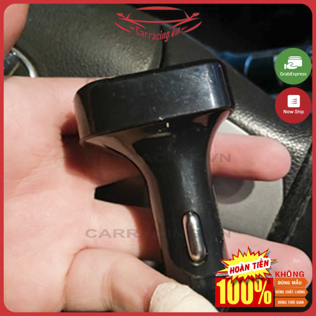 Tẩu Sạc Ô Tô CARRACING Cốc sạc xe hơi Bluetooth 5.0 Tốc Độ Nhanh 3.0 Cho Xe Hơi có nút MENU VÀ FM | BigBuy360 - bigbuy360.vn