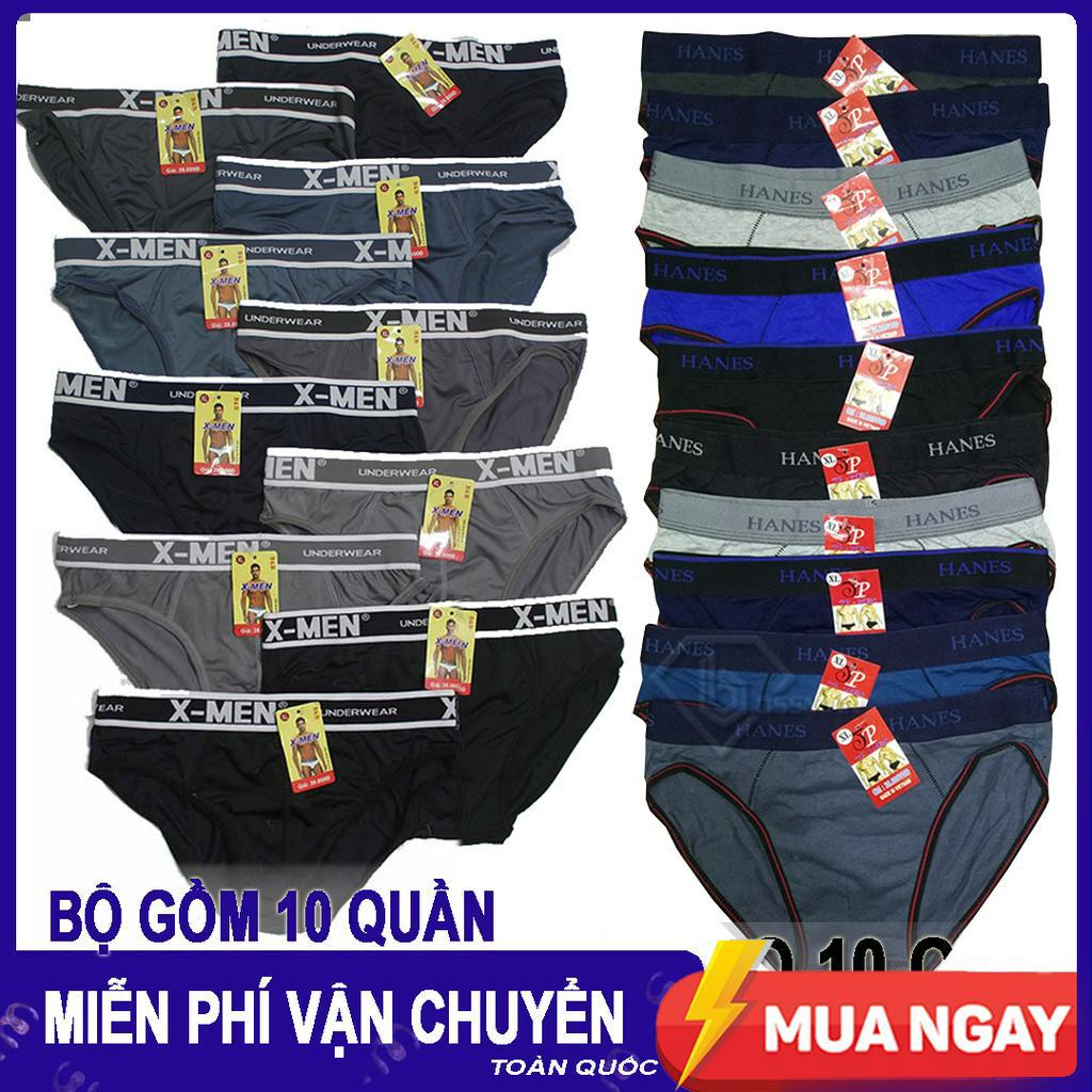 COMBO 10 Quần LÓT Nam -Quần sịp xì co giãn cao cấp - Nhiều Màu