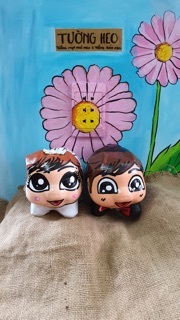 Heo đất handmade - cô dâu