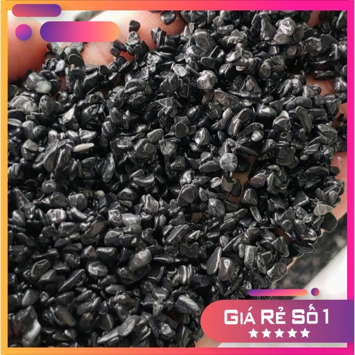 500gram Sỏi Đen Platinum Trang Trí Bể Cá, Lót Chậu, Sân Vườn, Trang Trí Thủy Sinh