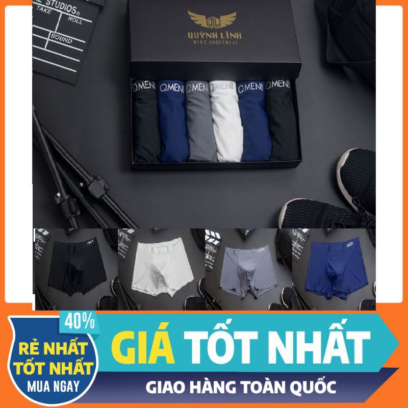 Quần ship nam cao cấp. Hộp 4 Quần lót thun lạnh nhật bản